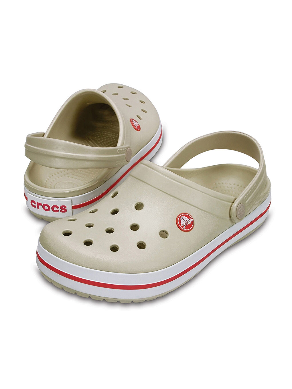 Crocband Unisex Bej Terlik-2