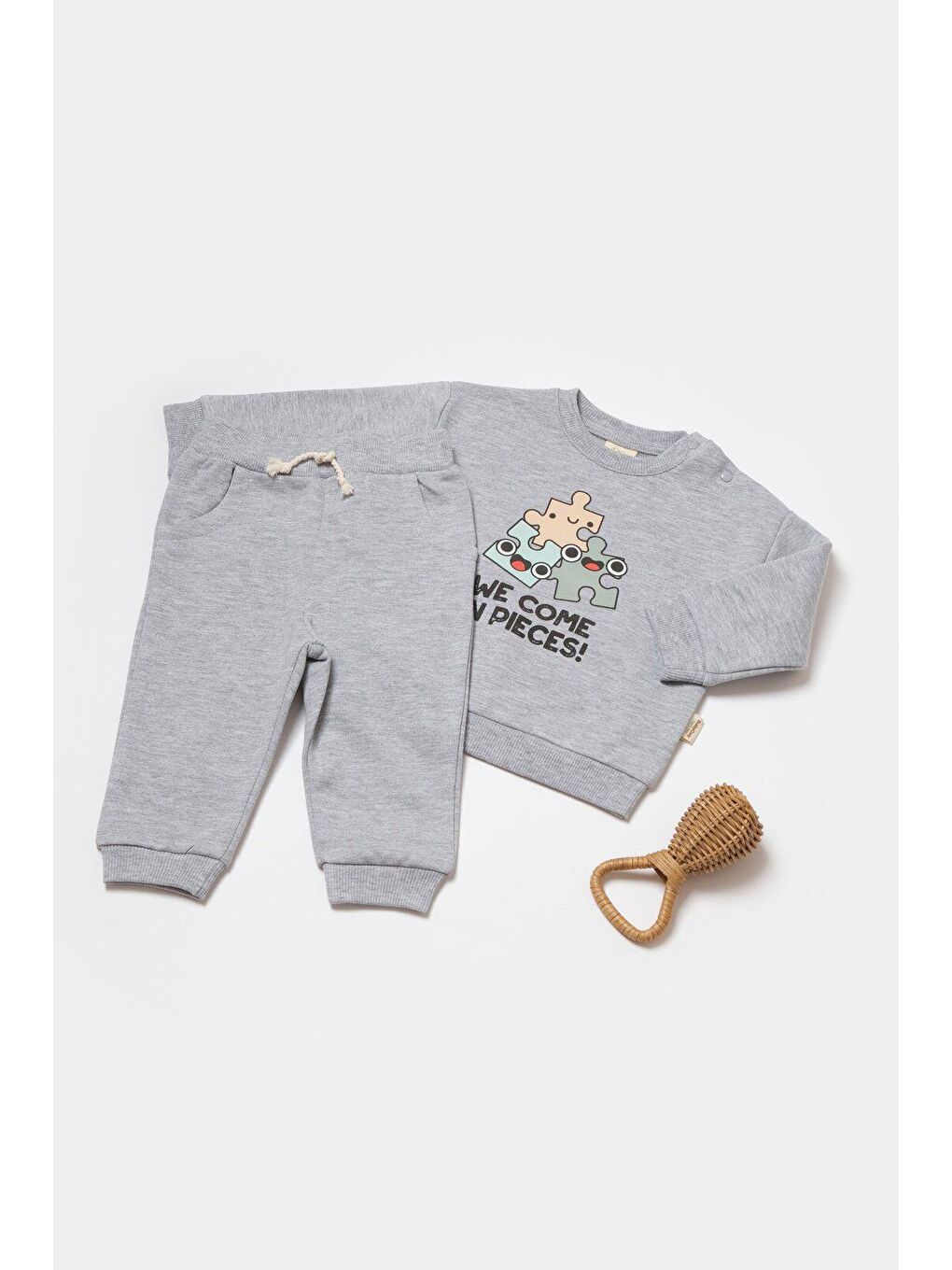 Gri Sweatshirt & Pantolon Takımı