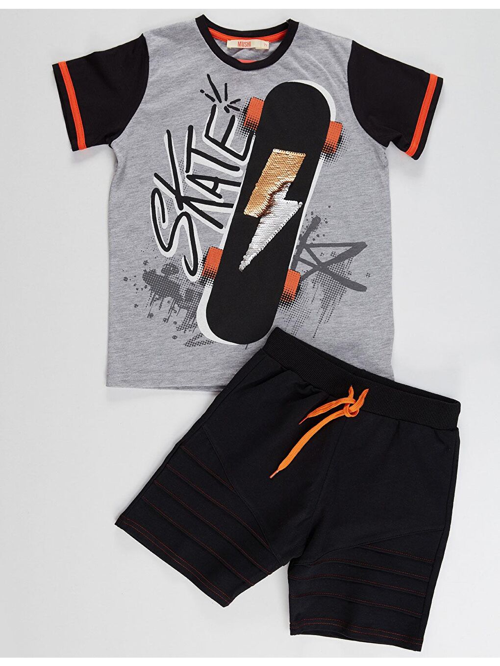 Karışık Thunder Skate Erkek Çocuk Şort Takım-2