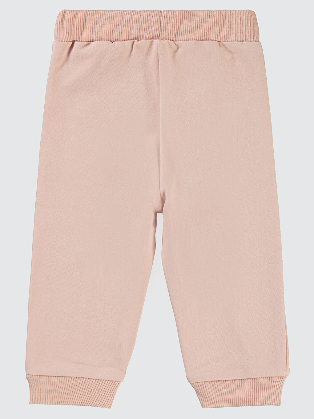 Pembe Kız Bebek Eşofman Altı 6-18 Ay Açık Pudra-1