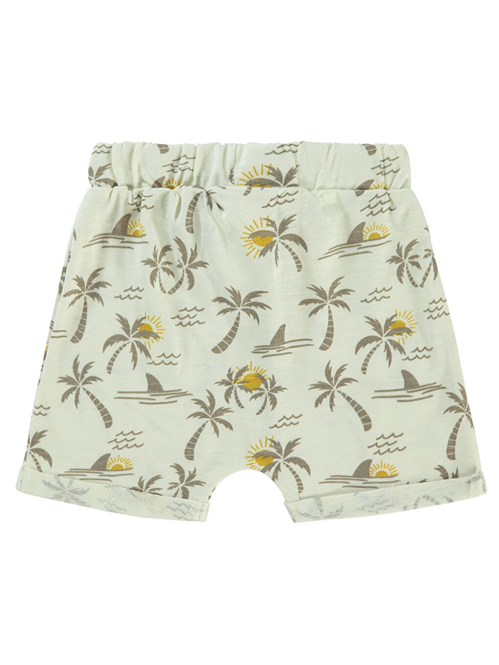 Baby Erkek Bebek Şort 6-18 Ay Ekru-1