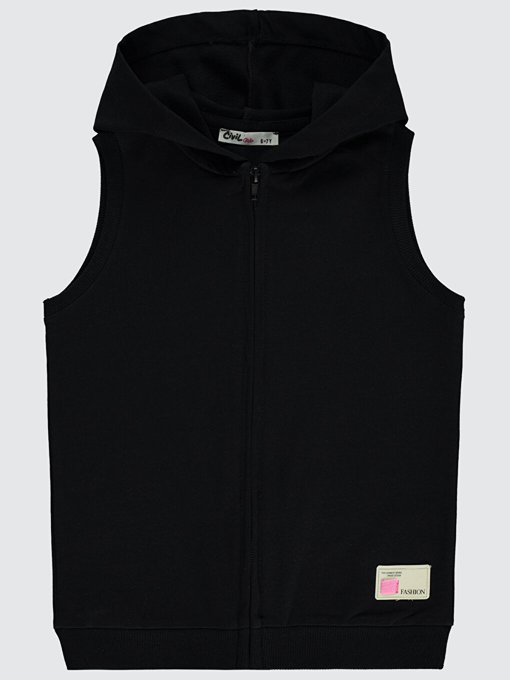 Kız Çocuk Yelek 10-13 Yaş Siyah