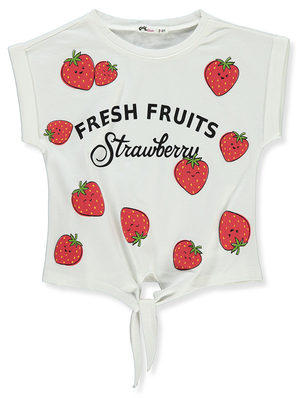 Girls Kız Çocuk Tişört 2-5 Yaş Ekru