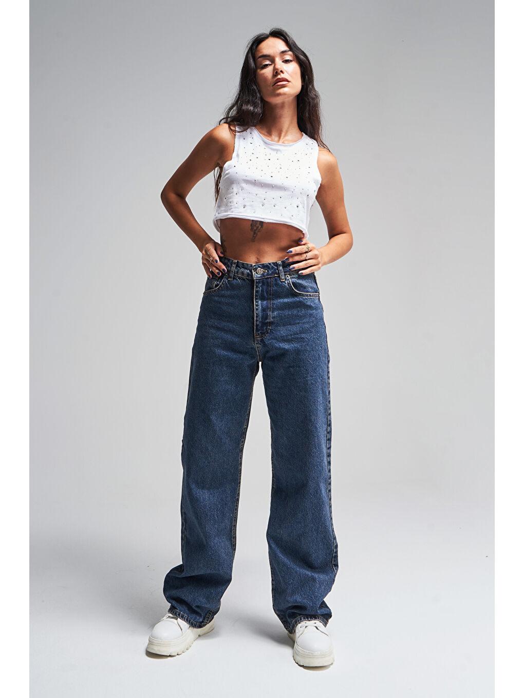 Mavi Kadın T.Kot Rengi Doris Straight Fit %100 Pamuk Denim-4