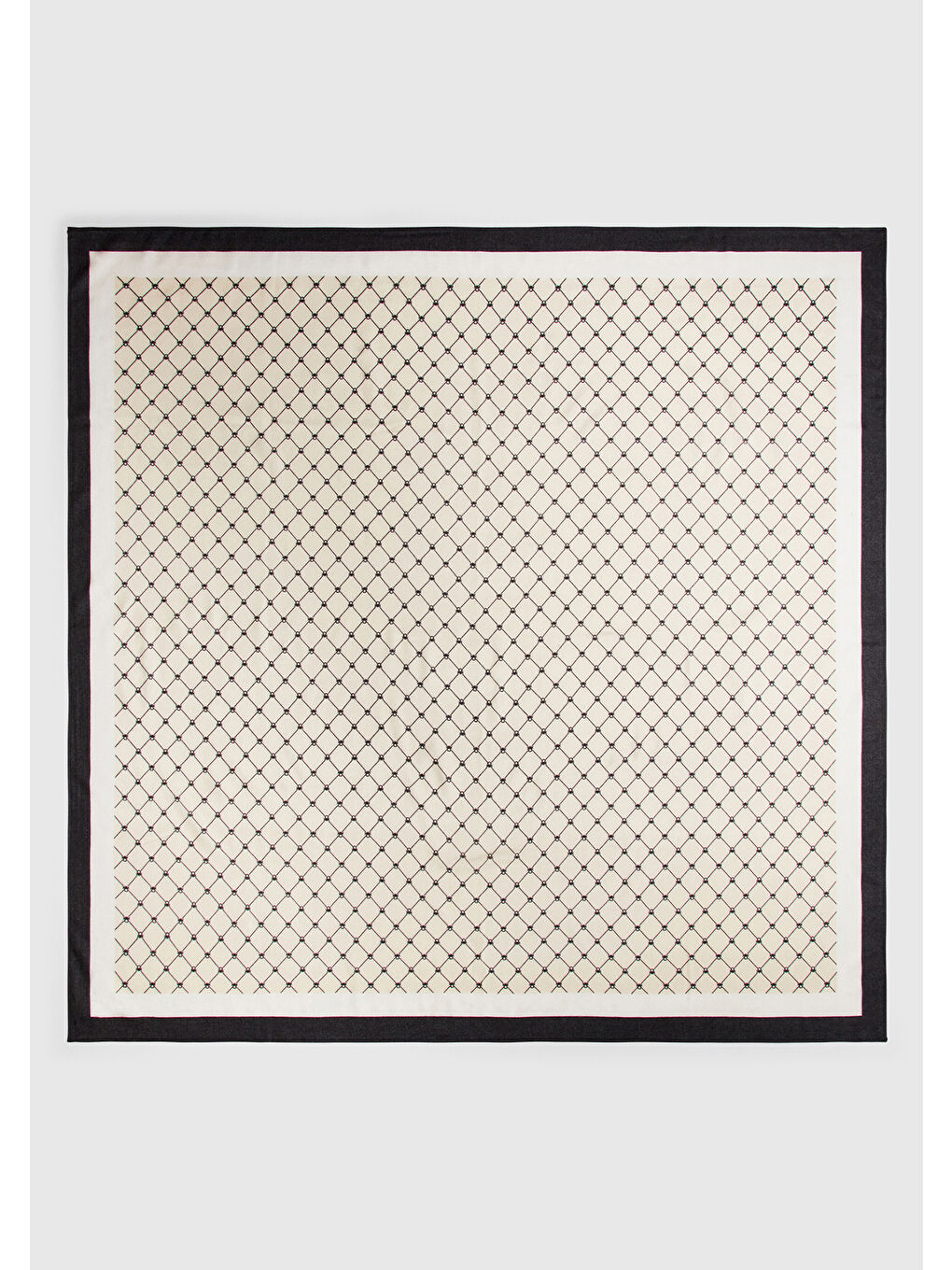 Kadın Bej Viskoz Karışımlı Kontrastlı İki Renkli Jakarlı Fular-1