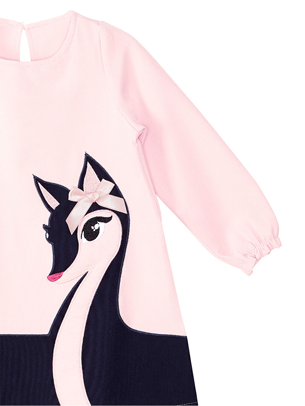 Karışık Zarif Ceylan Kız Çocuk Dokuma Elbise-4