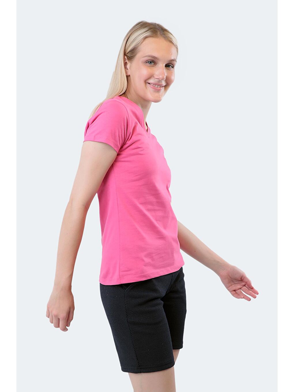 REBELL I Kadın Tişört Fuşya-3