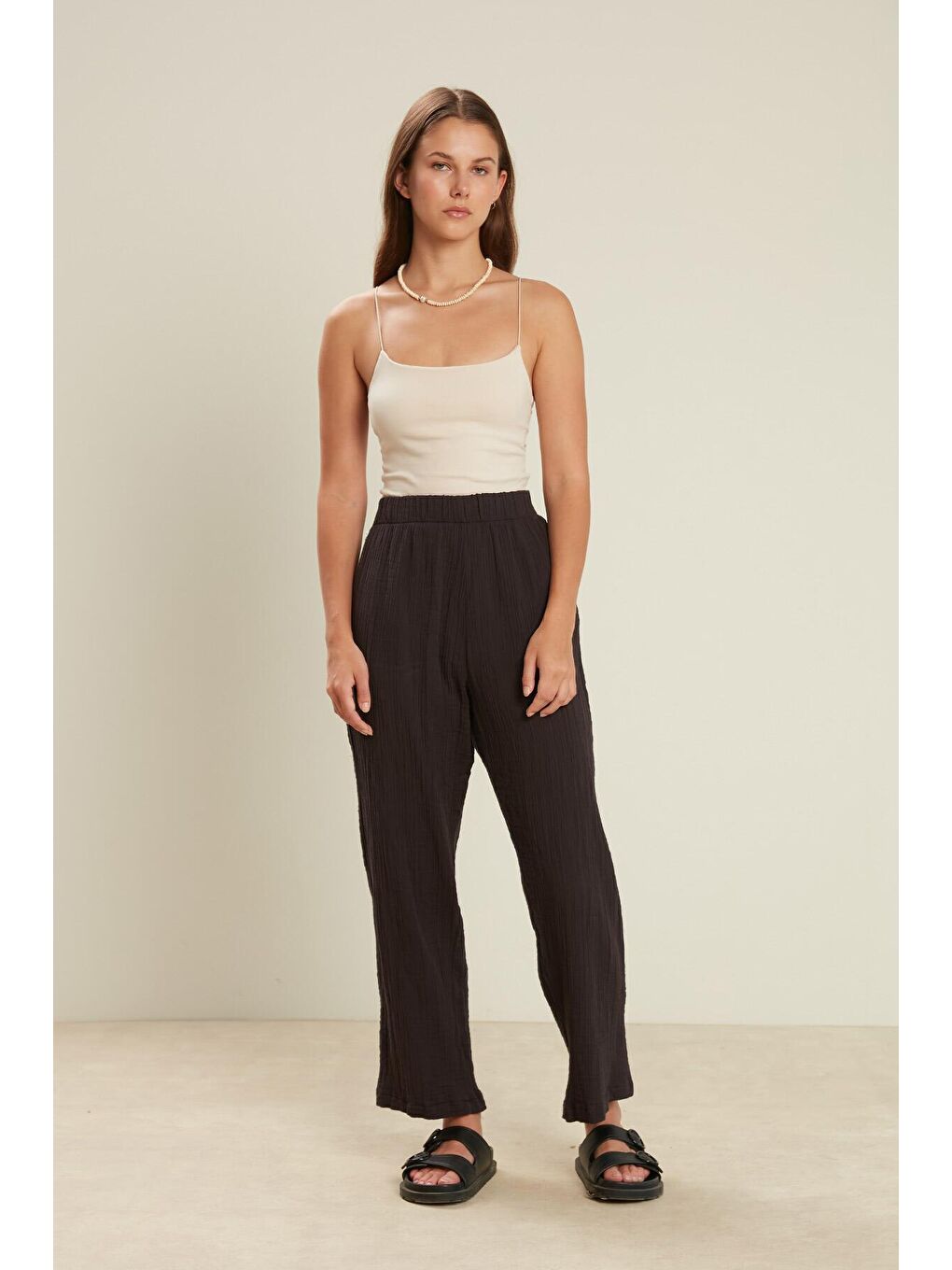 Müslin Pantolon Antrasit-2