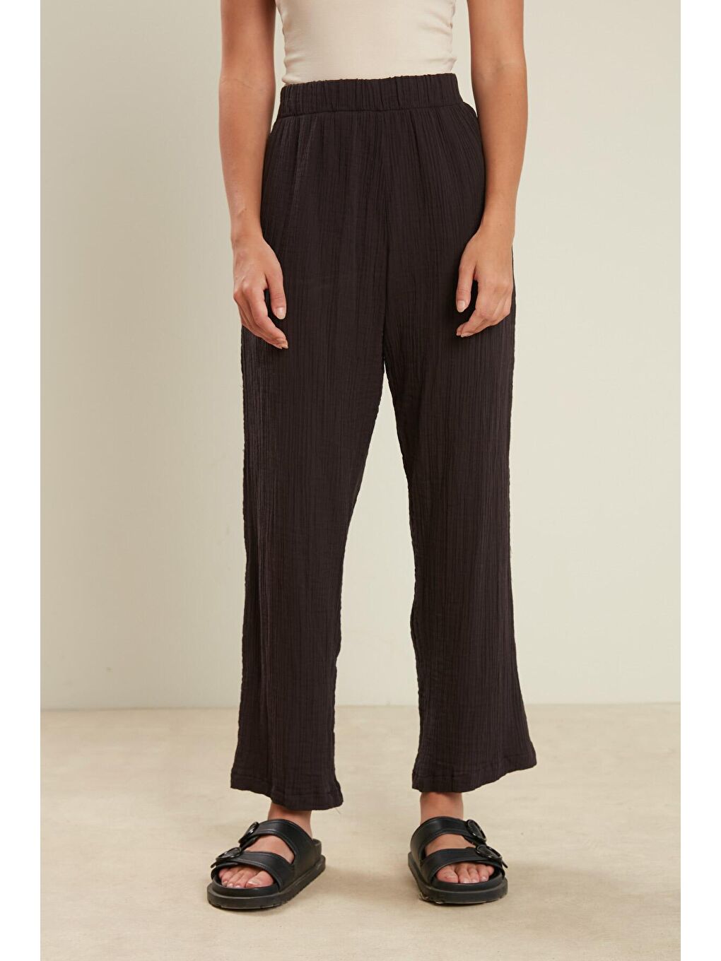 Müslin Pantolon Antrasit-3