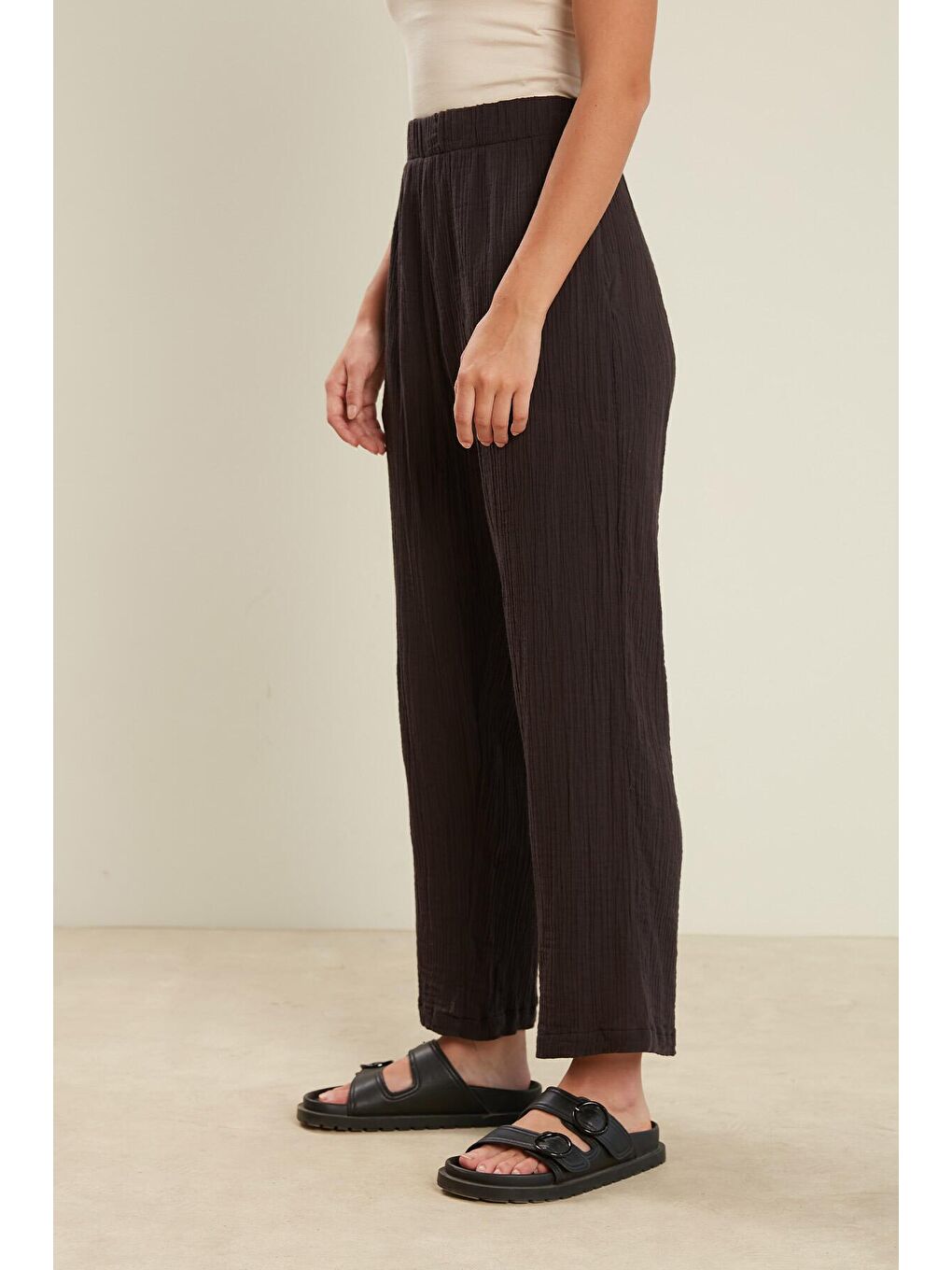 Müslin Pantolon Antrasit-4