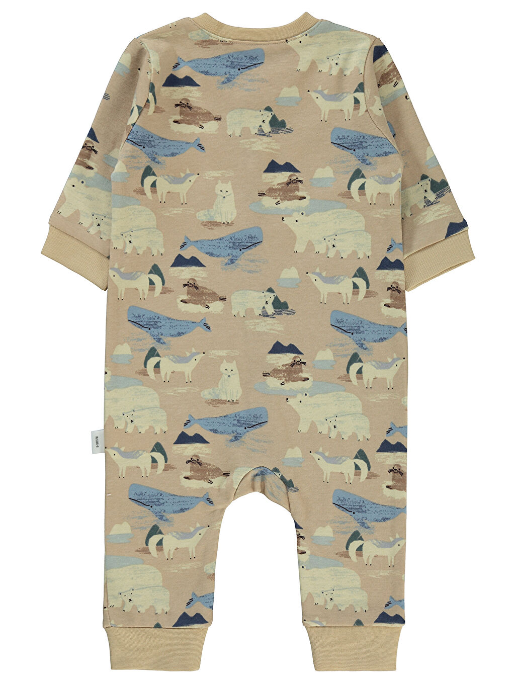 Kahverengi Baby Erkek Bebek Patiksiz Tulum 6-18 Ay Sütlü Kahve-1