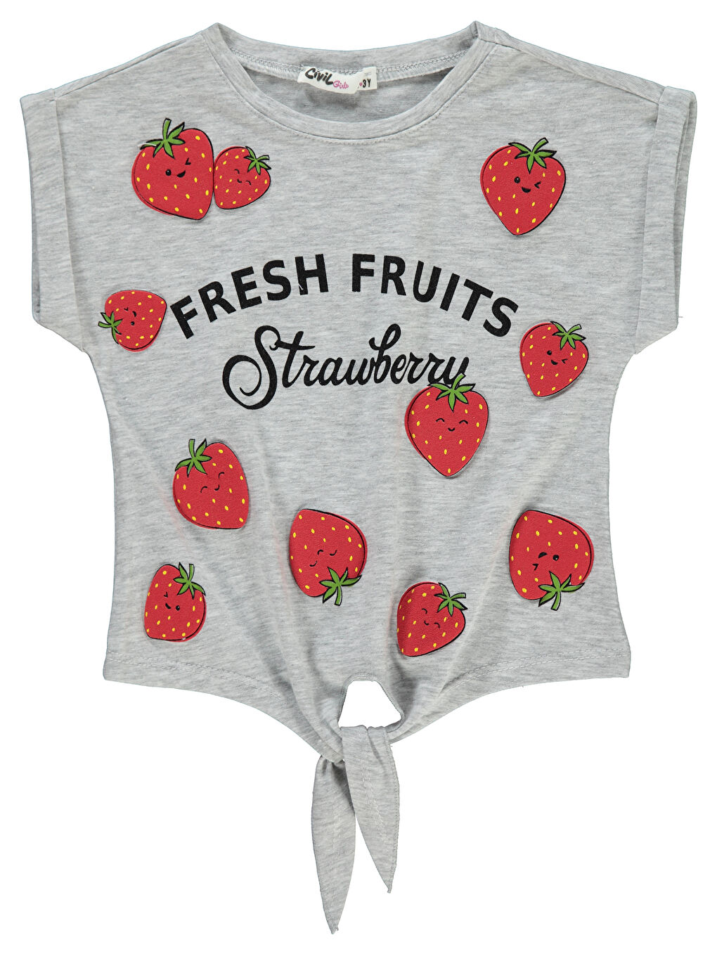 Beyaz Girls Kız Çocuk Tişört 2-5 Yaş Karmelanj