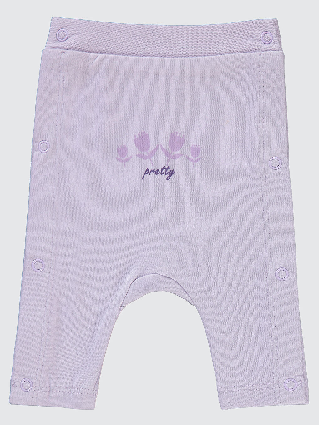 Mor Baby Kız Bebek Premature Patiksiz Tek Alt Nazik Lavanta