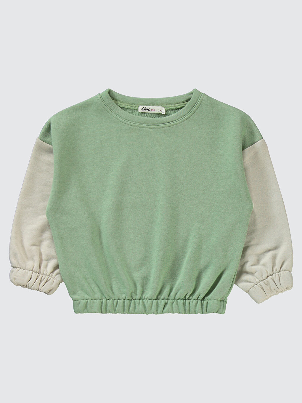 Kız Çocuk Takım 2-5 Yaş Bej Yeşil-1