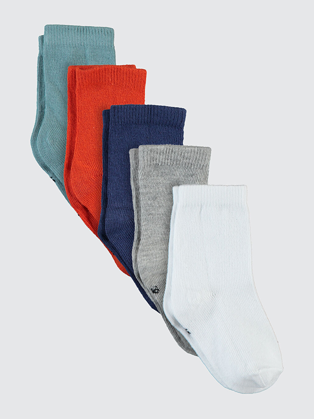 Kız Bebek 5'li Çorap 0-24 Ay Turuncu