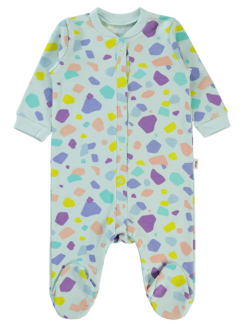 Baby Kız Bebek Patikli Tulum 1-6 Ay Mint Yeşili