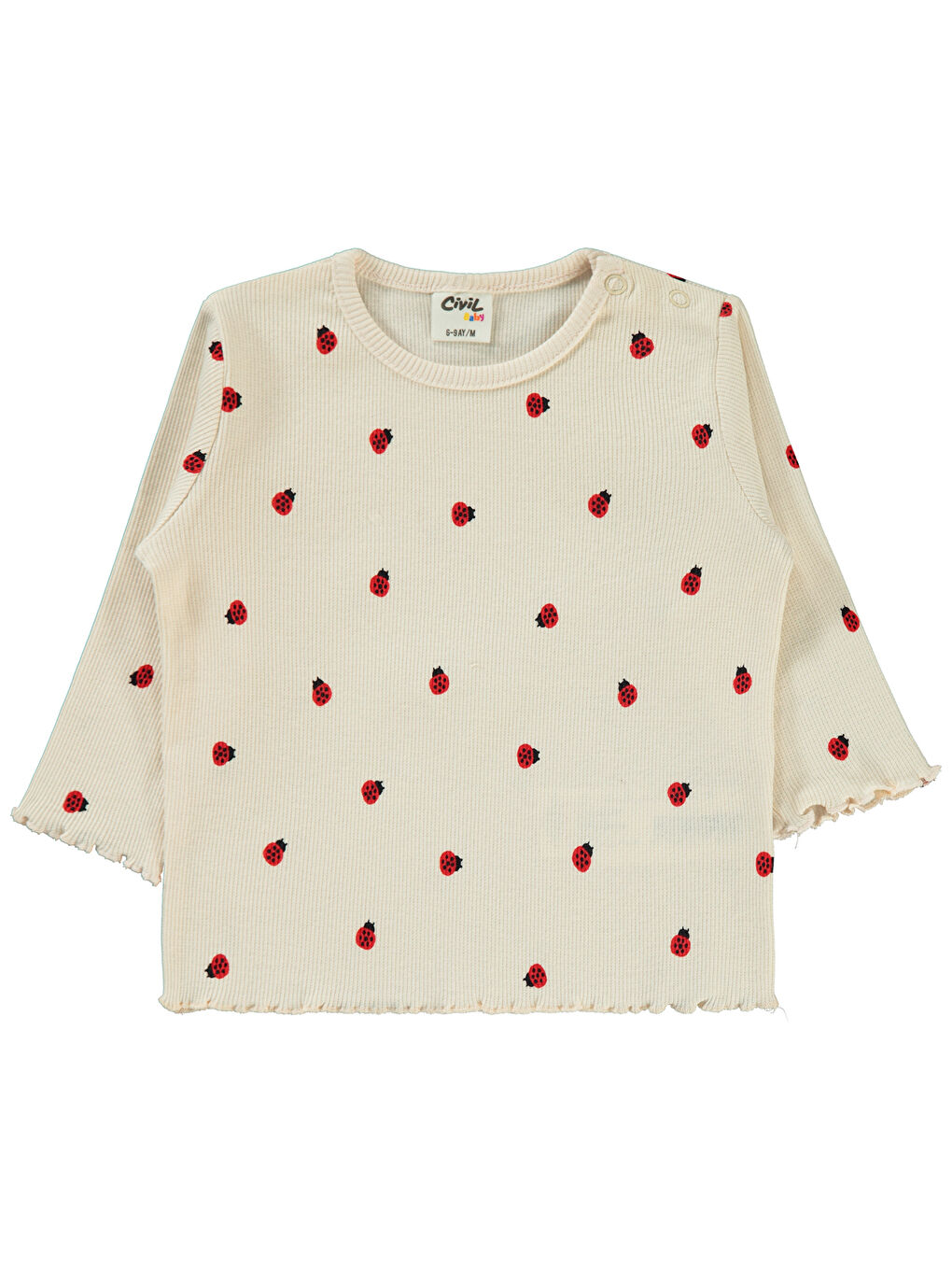 Bej Baby Kız Bebek Sweatshirt 6-18 Ay Fildişi