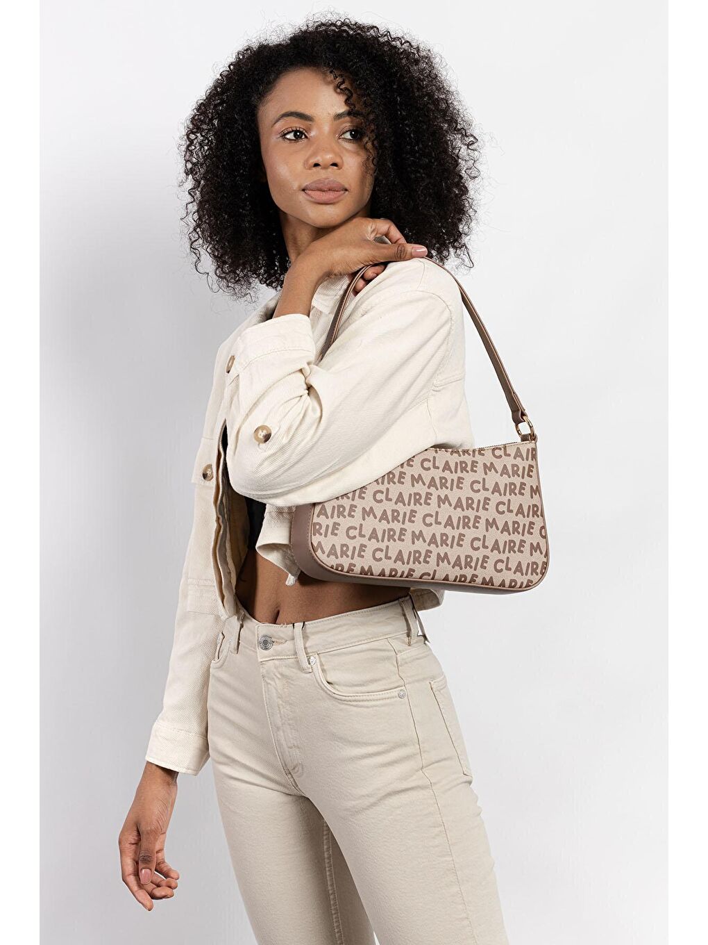 Bej Kadın Omuz Çantası Koza MC231101691-6