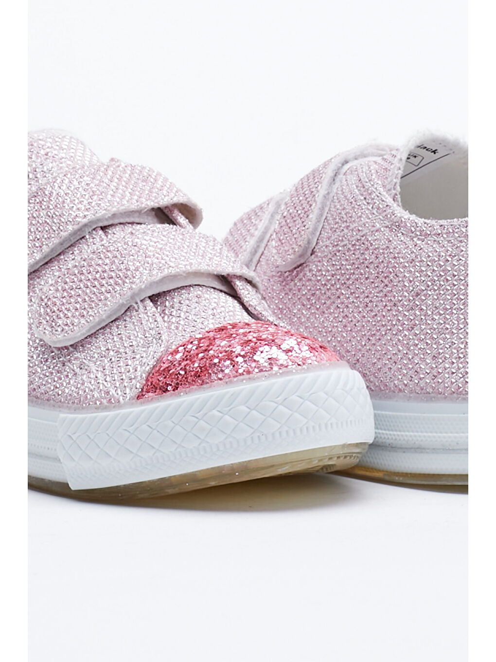 Çocuk Unisex Pembe Rahat Kalıp Işıklı Cırtlı Spor Ayakkabı-1