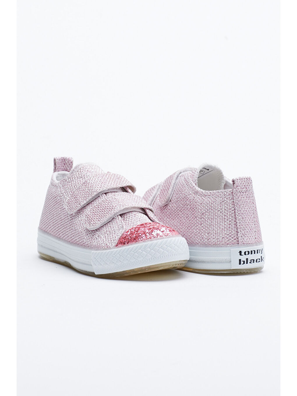 Çocuk Unisex Pembe Rahat Kalıp Işıklı Cırtlı Spor Ayakkabı-2