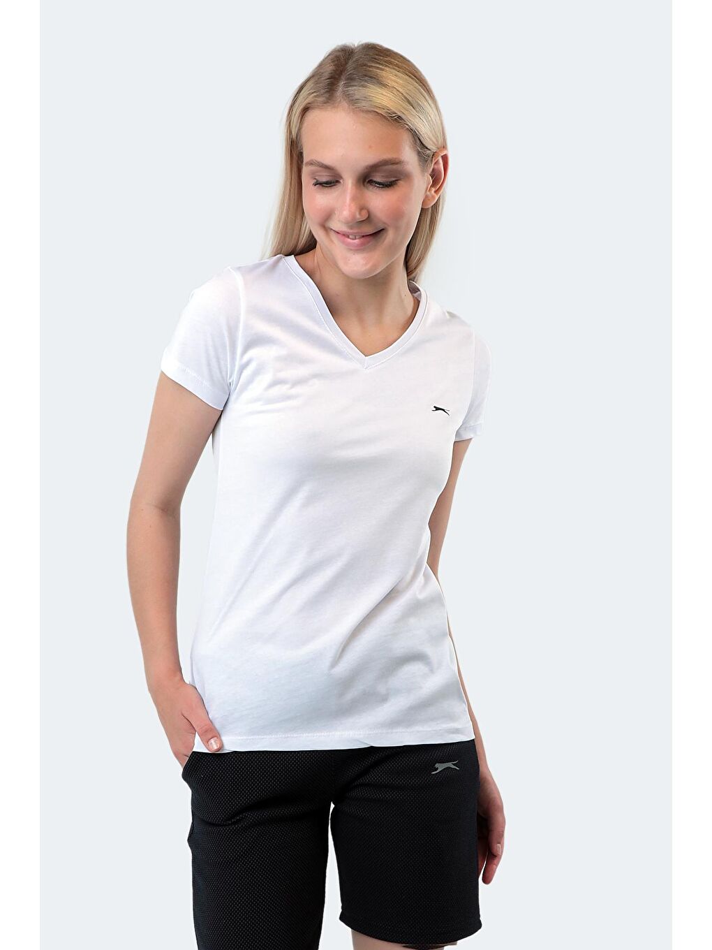 SLAZENGER Beyaz REBELL I Kadın T-Shirt Beyaz