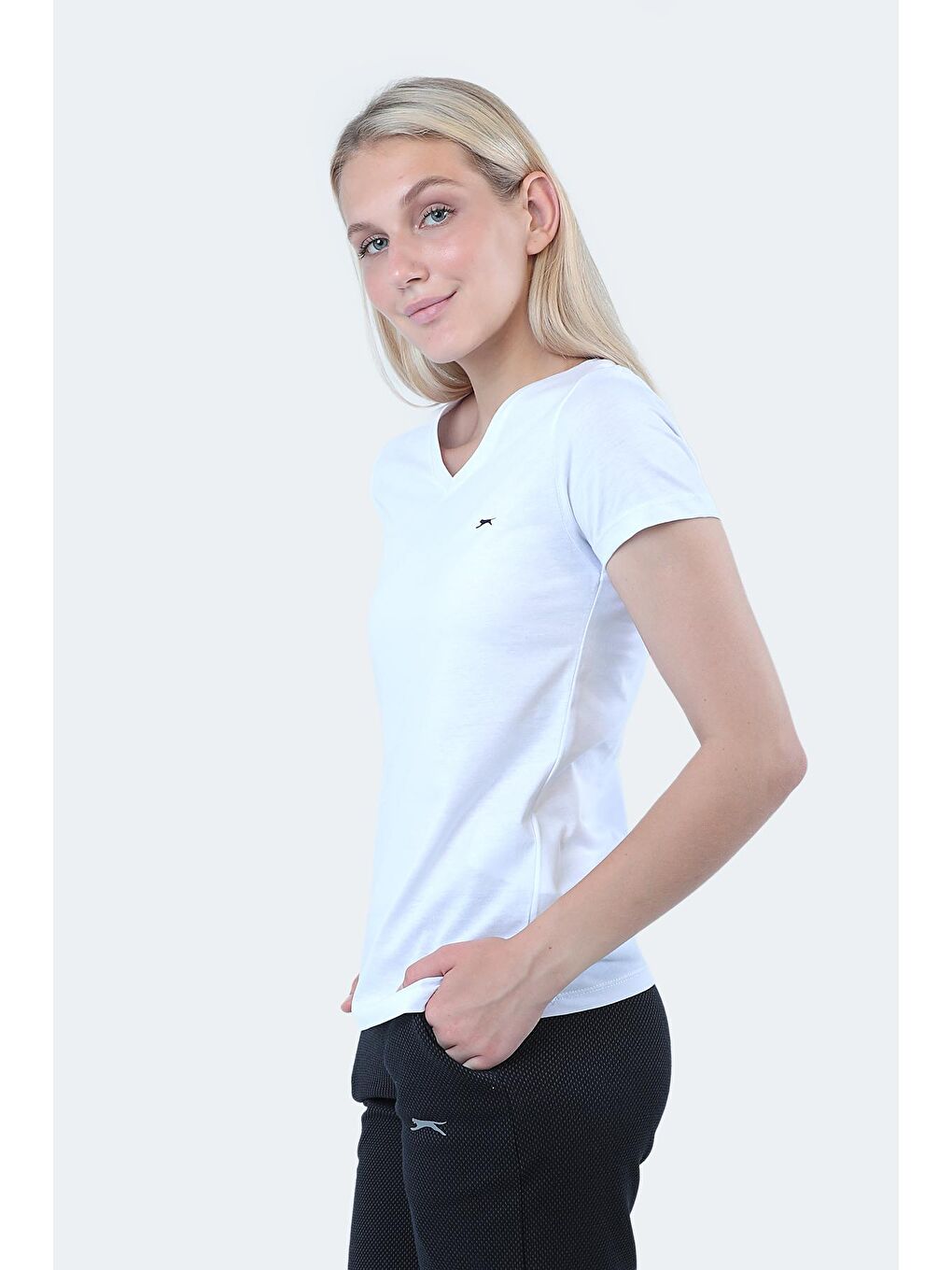 SLAZENGER Beyaz REBELL I Kadın T-Shirt Beyaz - 2