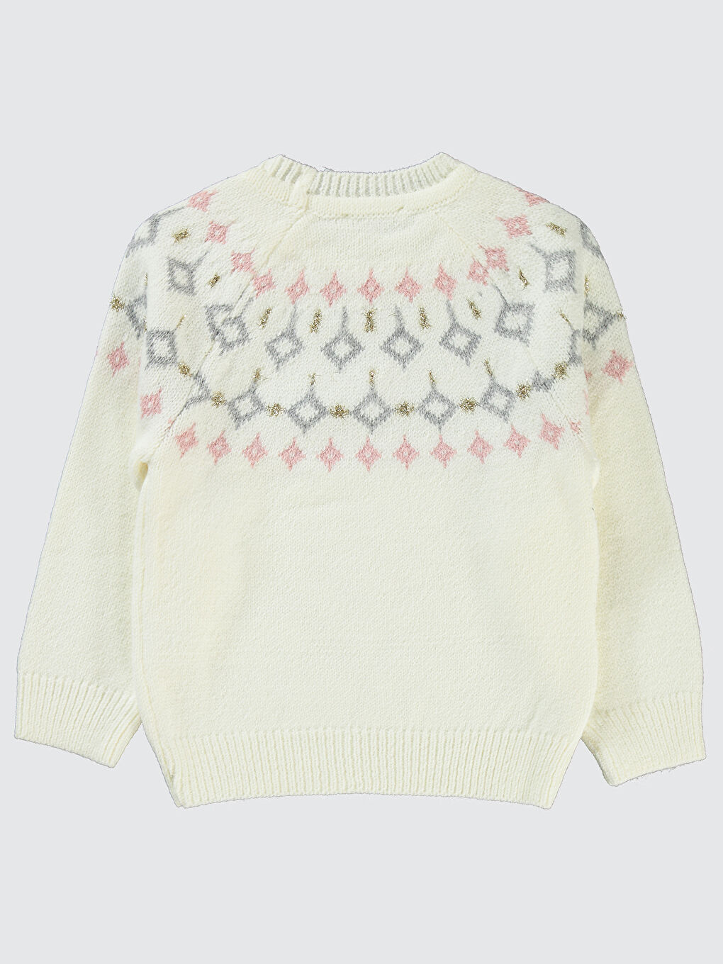 Kız Çocuk Kazak 2-5 Yaş Ekru-1