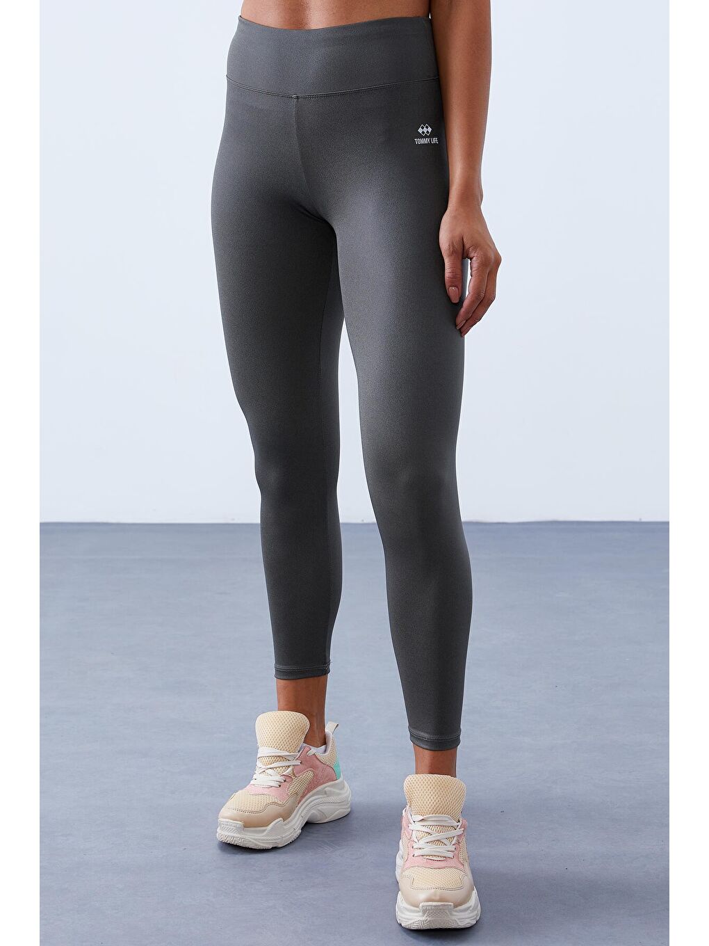 Yeşil Çağla Yüksek Bel Toparlayıcılı Sırt Detaylı Slim Fit Büstiyer Kadın Tayt Takım - 95281-3