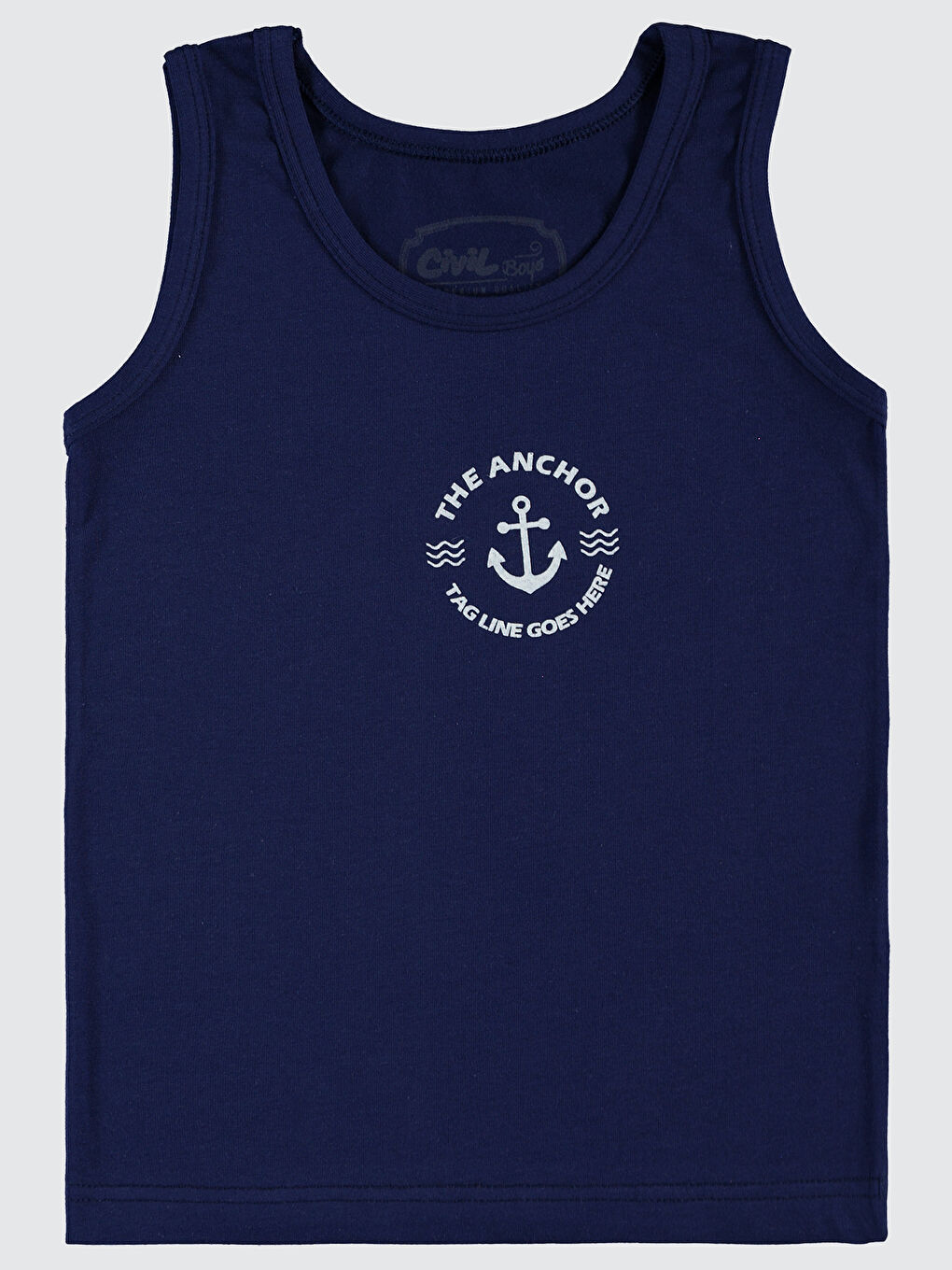 Lacivert Boys Erkek Çocuk 2'li Atlet Set-1