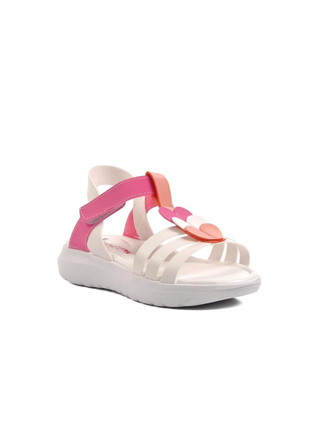 Şng 8020-F Beyaz-Fuşya-Pembe Kız Çocuk Sandalet-2