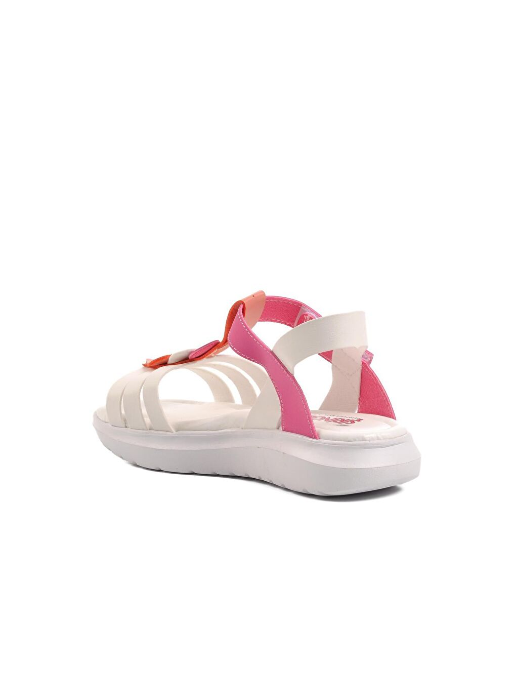Şng 8020-F Beyaz-Fuşya-Pembe Kız Çocuk Sandalet-3