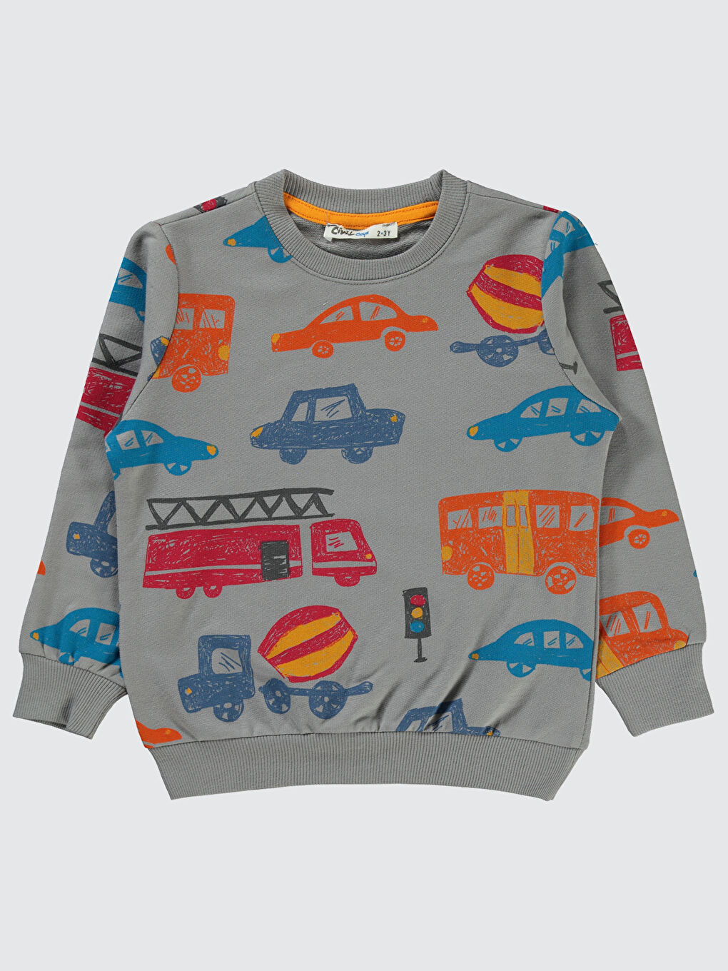 Boys Erkek Çocuk Sweatshirt 2-5 Yaş Gri