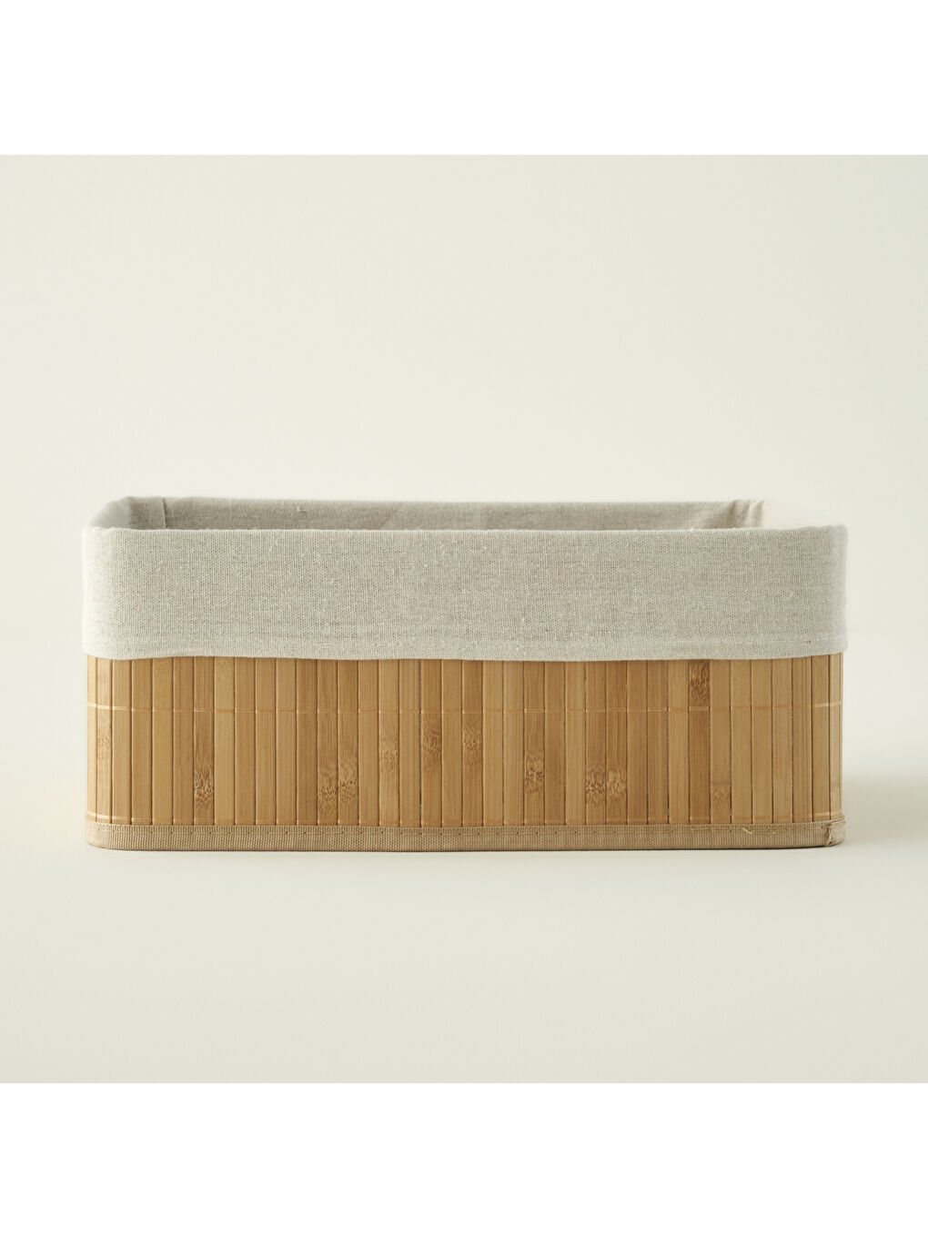 Bej Bres Bambu Düzenleyici Kutu Naturel (37x26x15 cm)