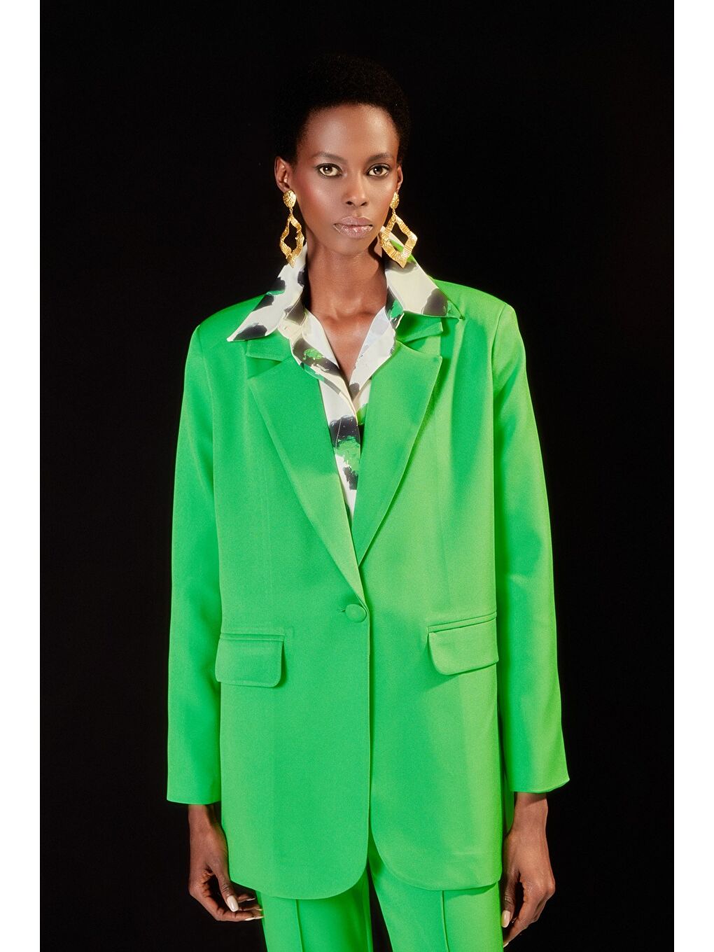 Salaş Klasik Ceket - Açık Yeşil-1