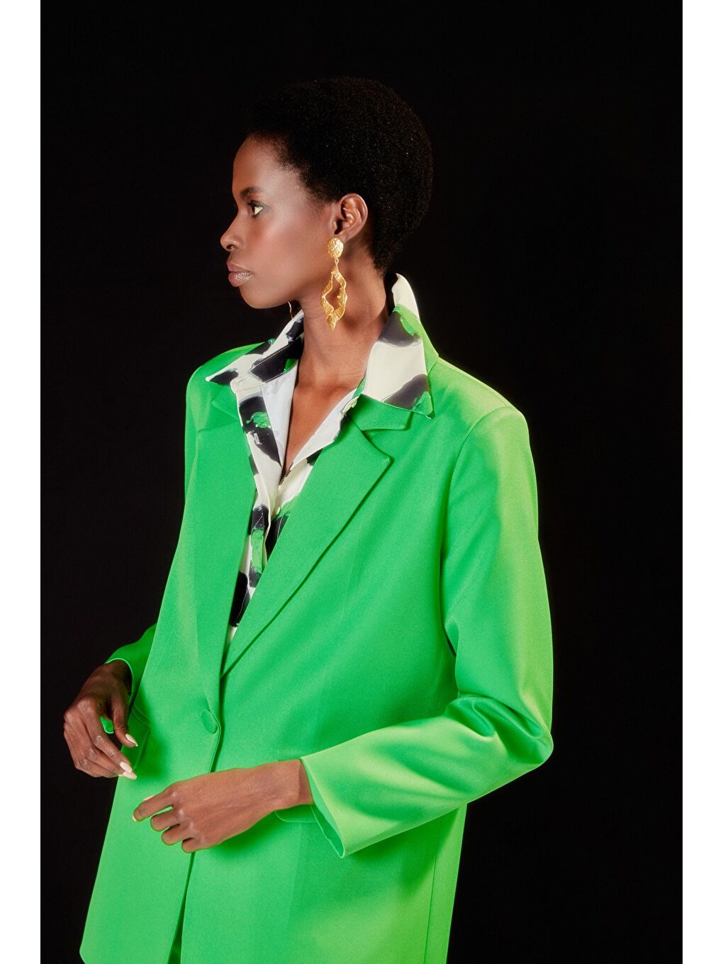 Salaş Klasik Ceket - Açık Yeşil-3