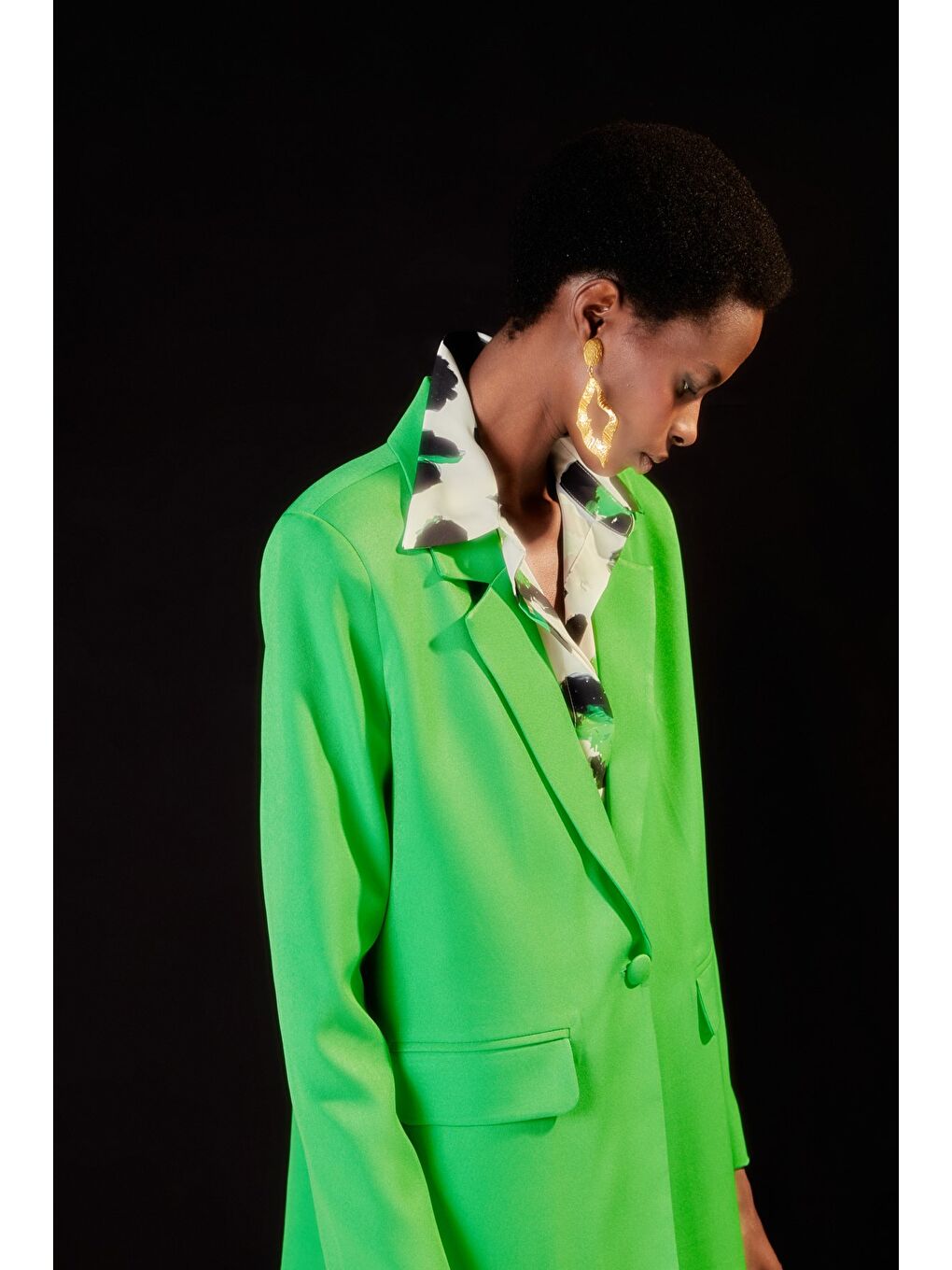 Salaş Klasik Ceket - Açık Yeşil-4