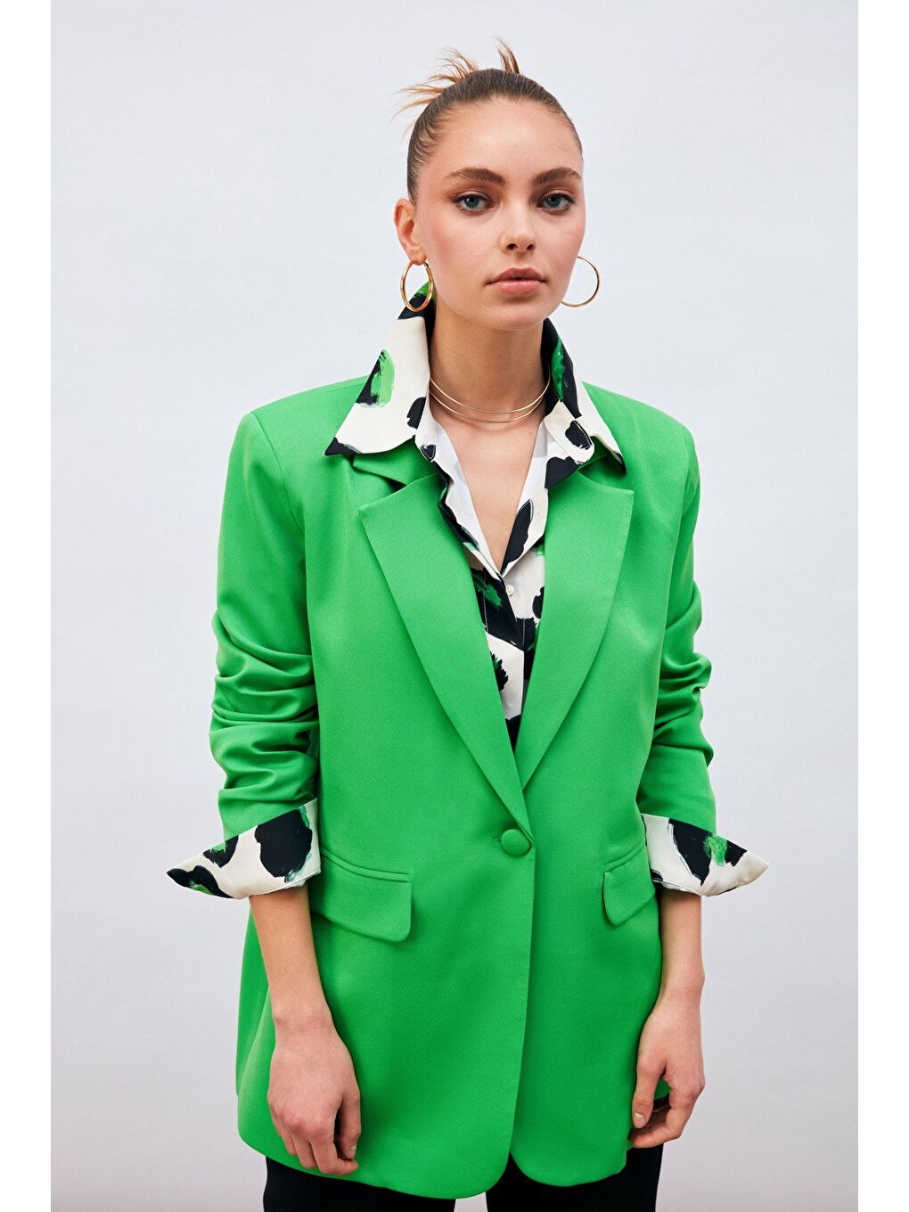 Salaş Klasik Ceket - Açık Yeşil-7