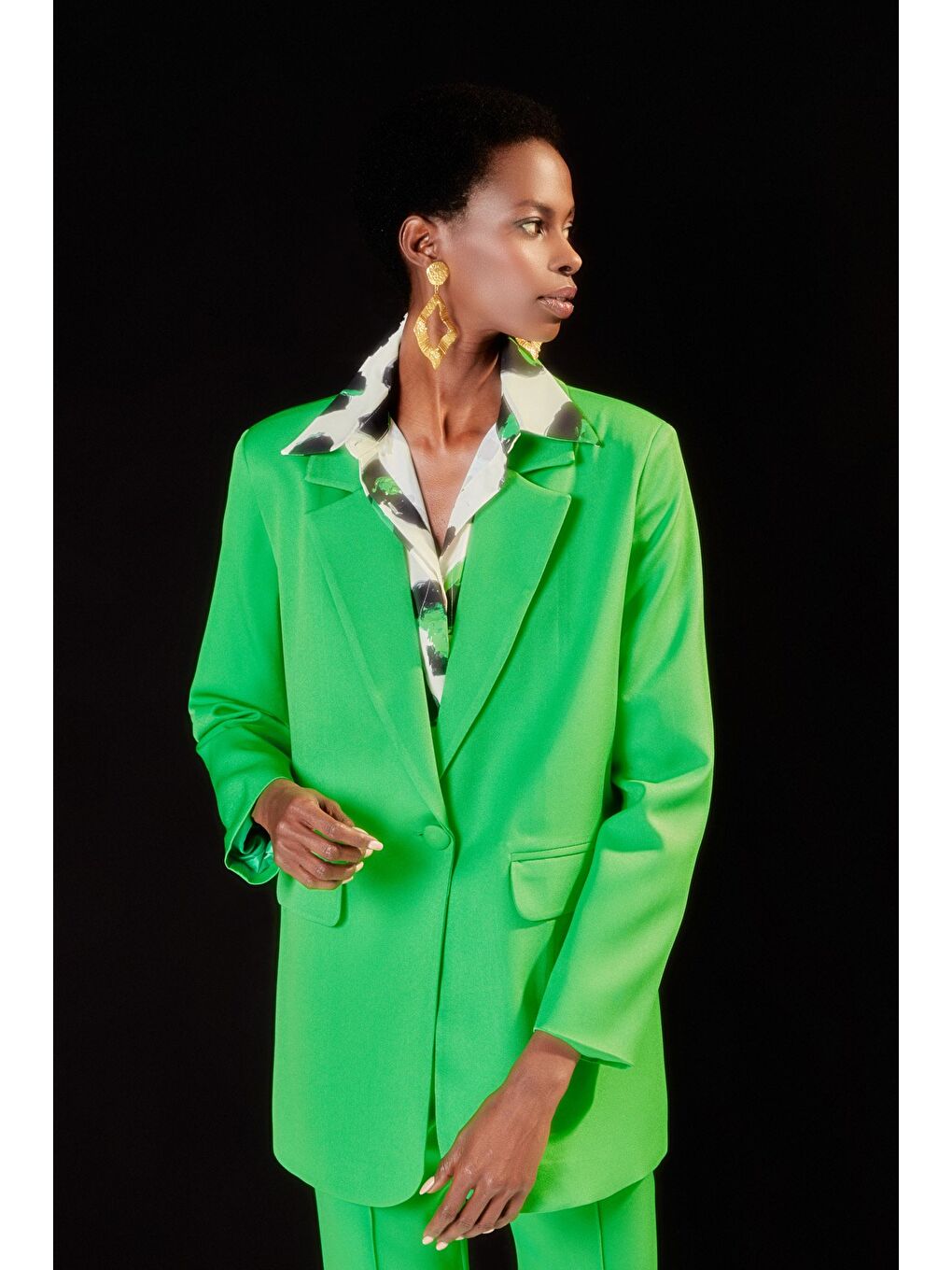 Salaş Klasik Ceket - Açık Yeşil-11