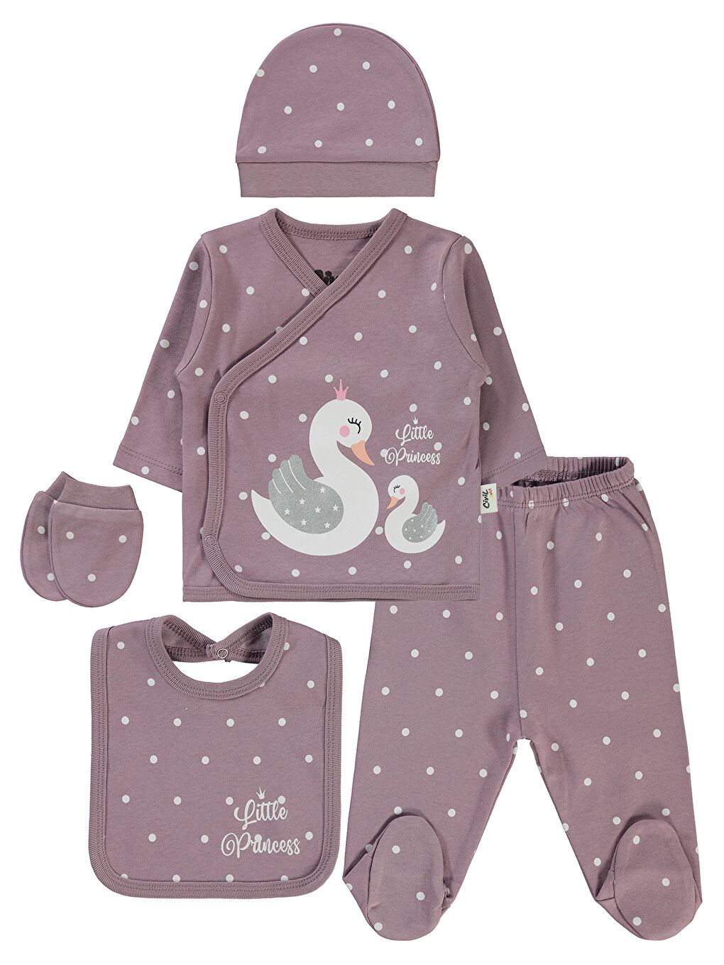 Baby Kız Bebek Zıbın Takımları Leylak Lila