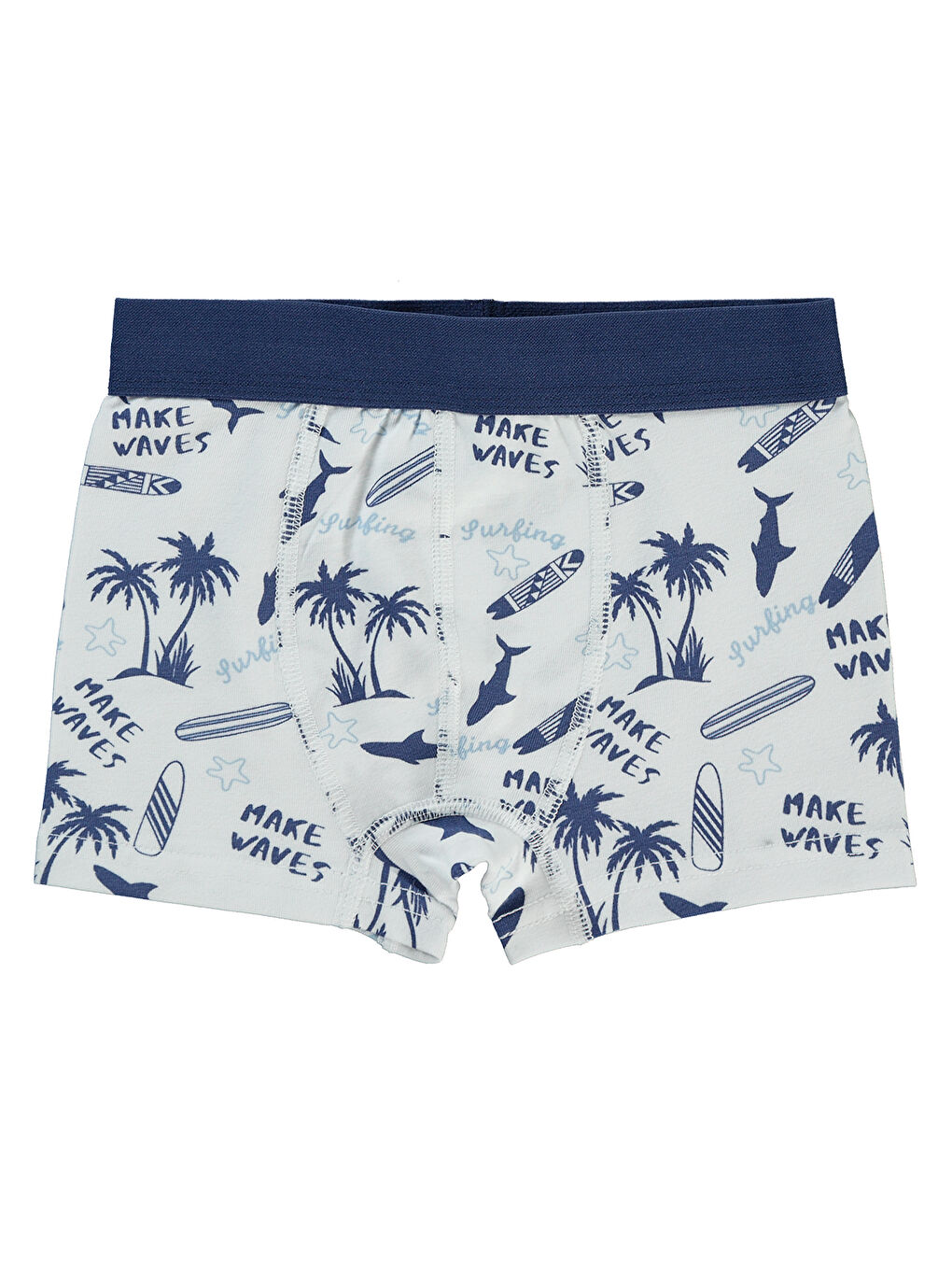 Boys Erkek Çocuk 2'li Boxer Set 2-10 Yaş Mavi-2