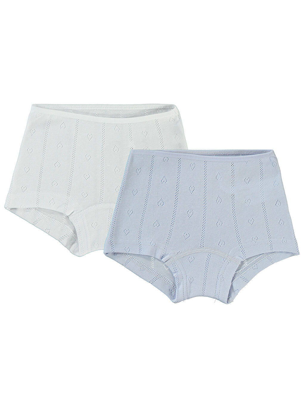 Girls Kız Çocuk 2'li Boxer Set 2-10 Yaş Beyaz-Lila