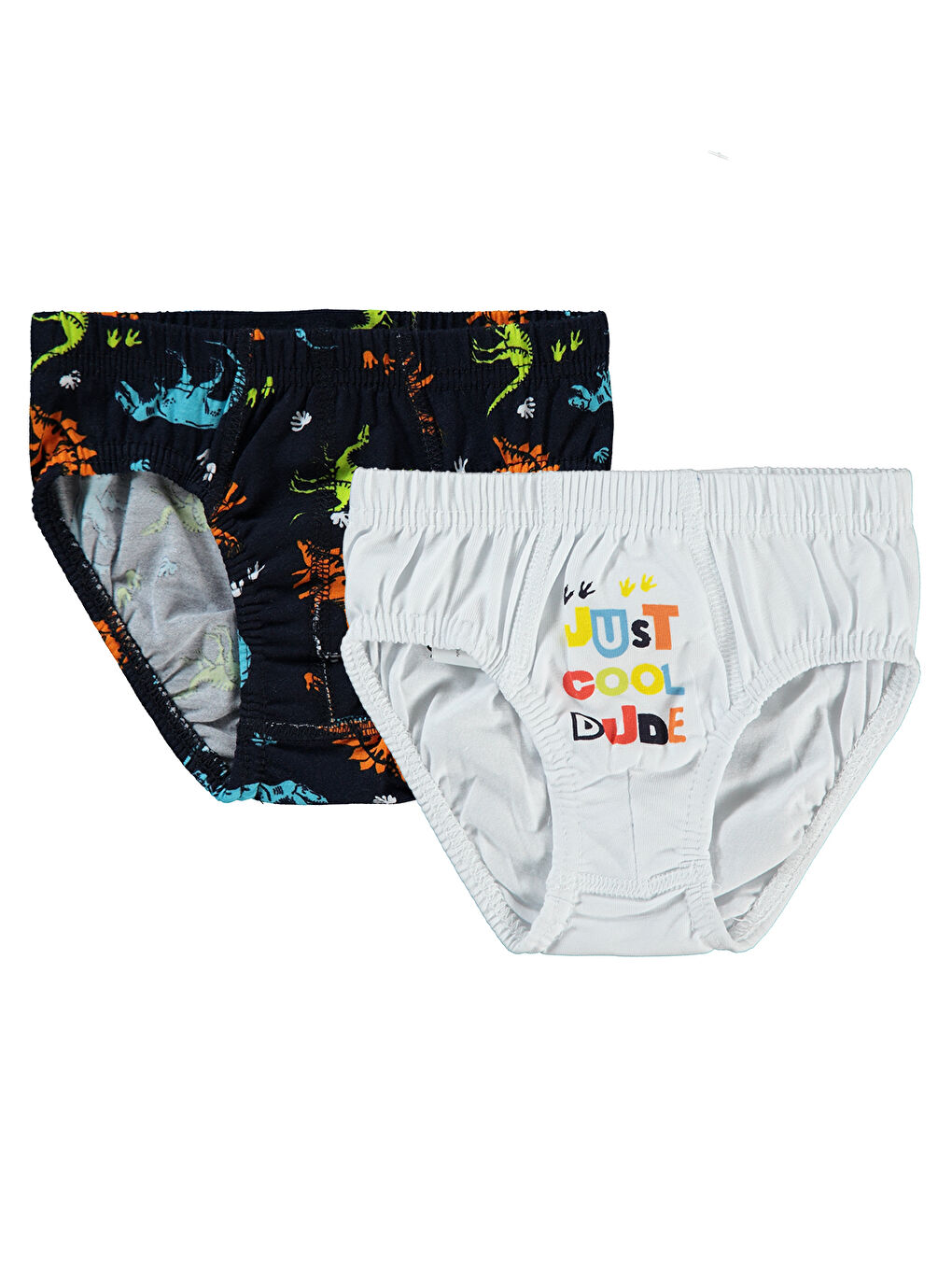 Boys Erkek Çocuk 2'li Külot Set 2-10 Yaş Beyaz