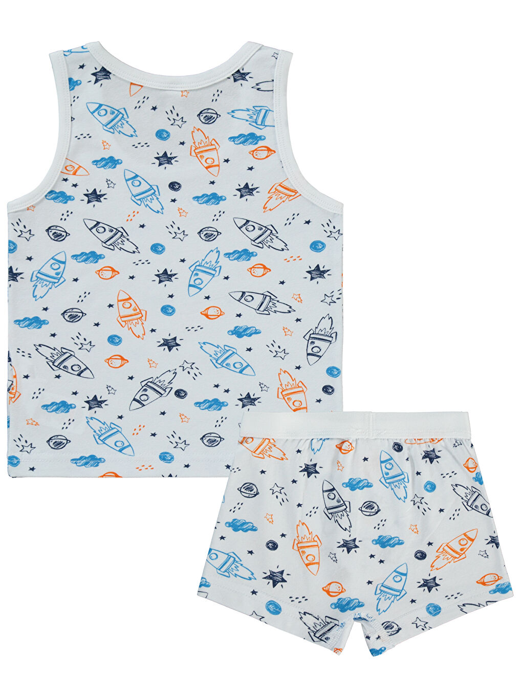 Boys Erkek Çocuk İç Çamaşır Takımı 2-10 Yaş Beyaz-2