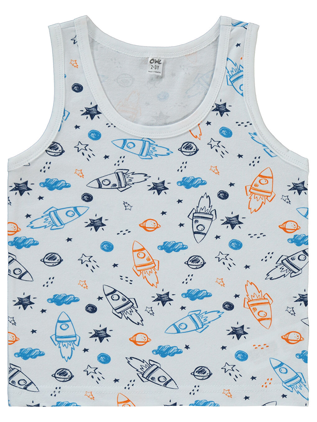 Boys Erkek Çocuk İç Çamaşır Takımı 2-10 Yaş Beyaz-1