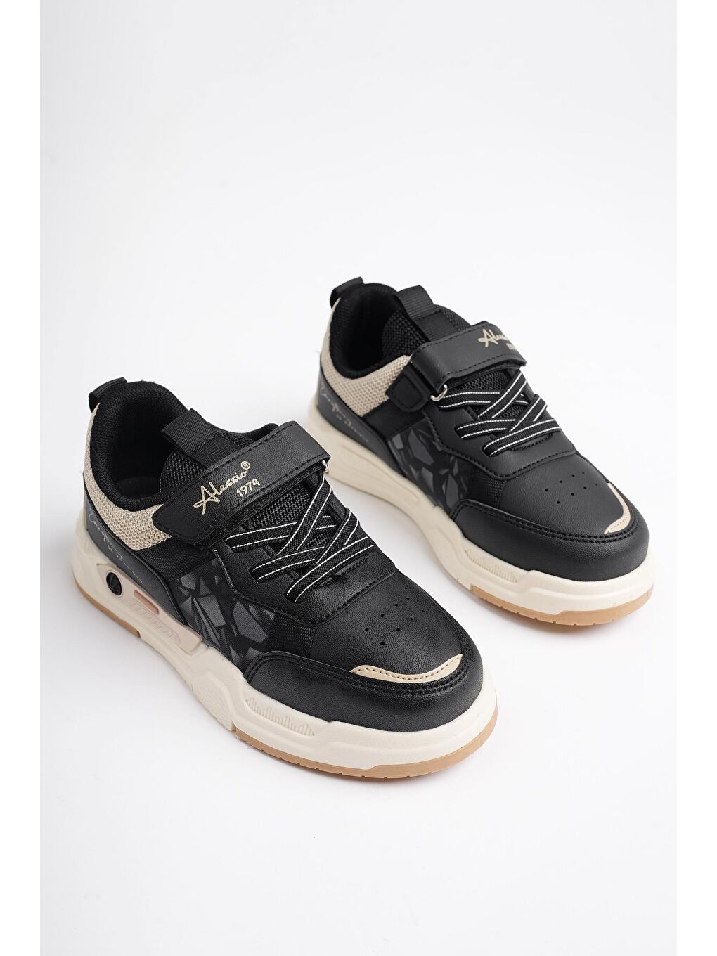 Siyah GUMBALL Bağcıklı ve Cırtlı Unisex Çocuk Sneaker Spor Ayakkabı-2