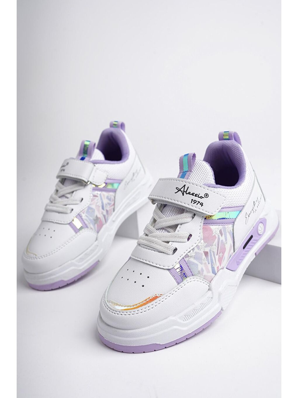 Lila GUMBALL Bağcıklı ve Cırtlı Unisex Çocuk Sneaker Spor Ayakkabı-1