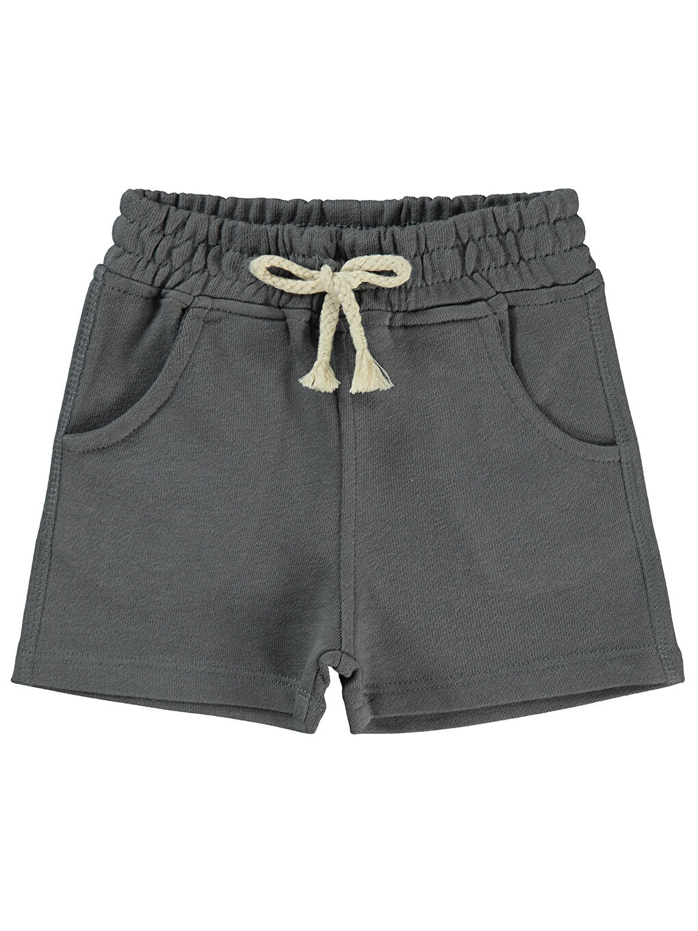 Gri Baby Erkek Bebek Şort 6-18 Ay Füme