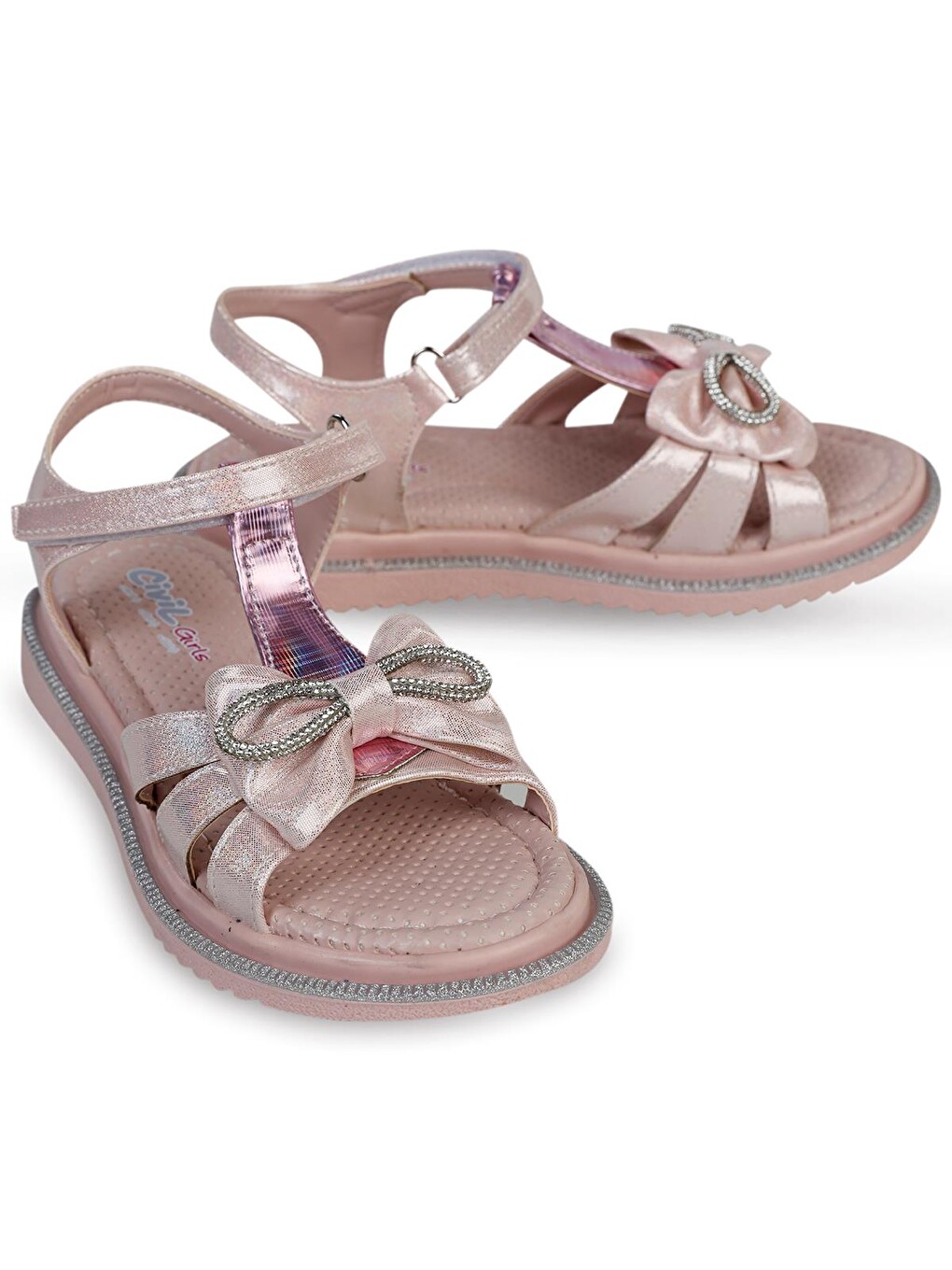 Pembe Girls Fiyonklu 31- Sandalet - Pudra-4