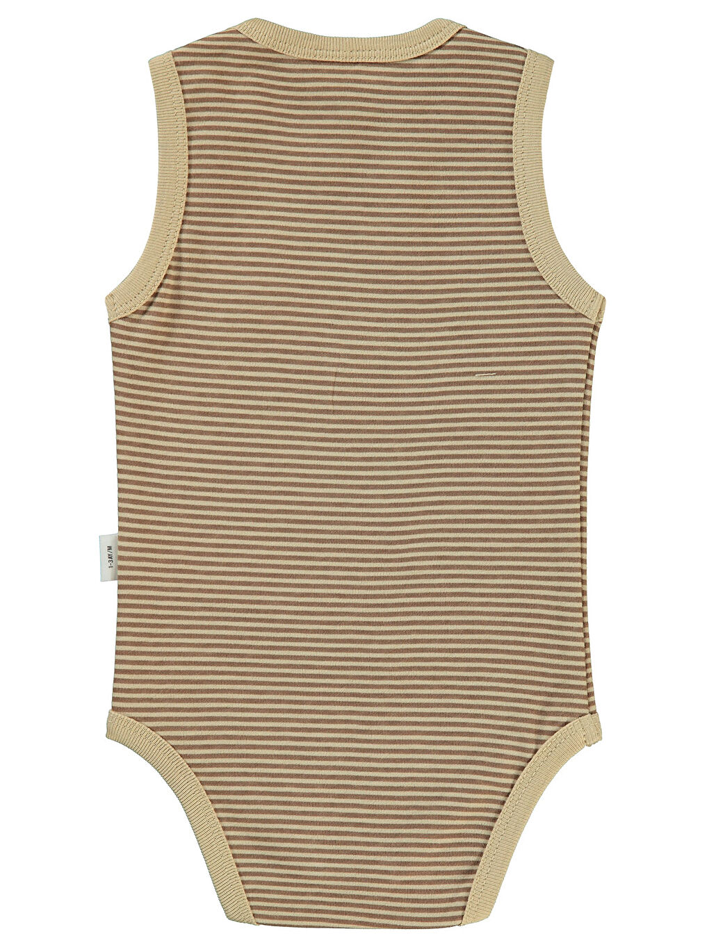 Kahverengi The Flıntstones Erkek Bebek Çıtçıtlı Badi 1-18 Ay Sütlükahve-1