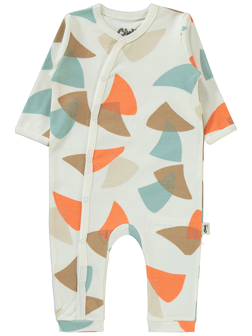 Turuncu Baby Erkek Bebek 2'li Patiksiz Tulum 3-9 Ay Oranj-3